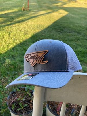 Branded Leather Patch Trucker Hat